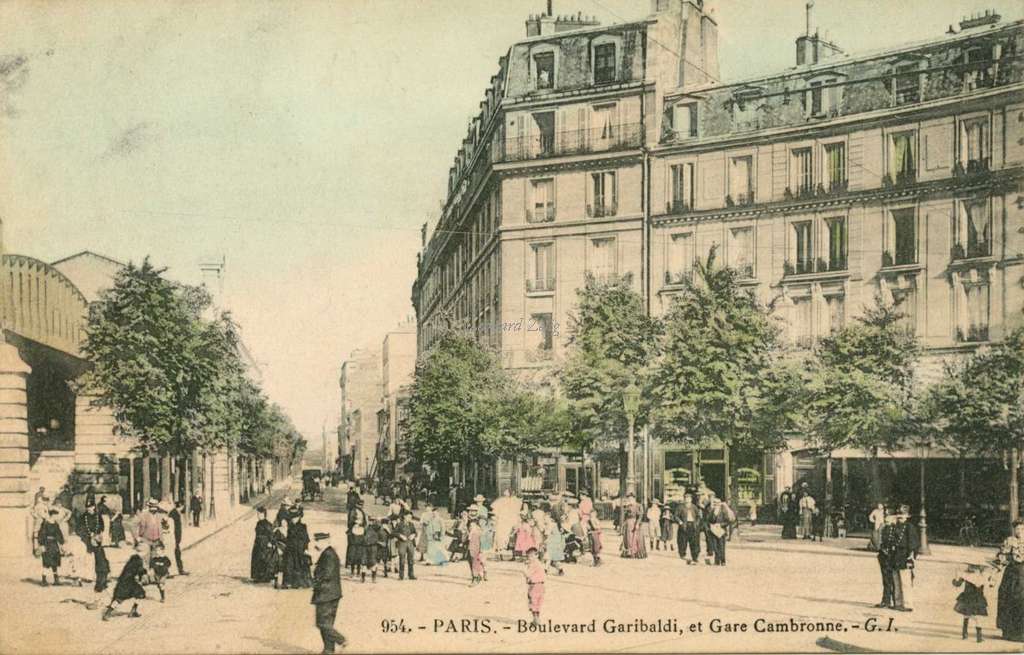 GI 954 - PARIS - Boulevard Garibaldi, et Gare Cambronne