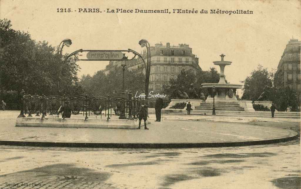 Gondry 1215 - La Place Daumesnil, Entrée du Métropolitain