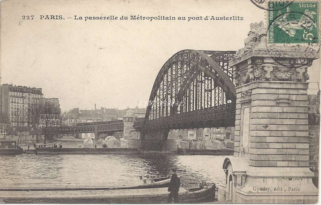 Gondry 227 - La Passerelle du Métro au Pont d'Austerlitz