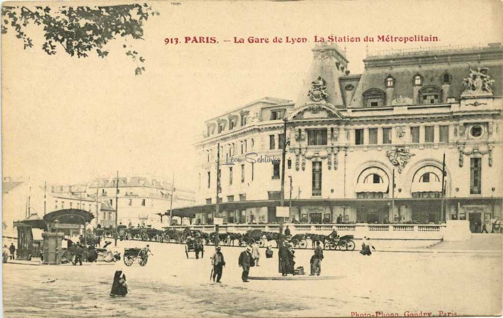 Gondry Photo-Phono 913 - La Gare de Lyon et la Station du Métro