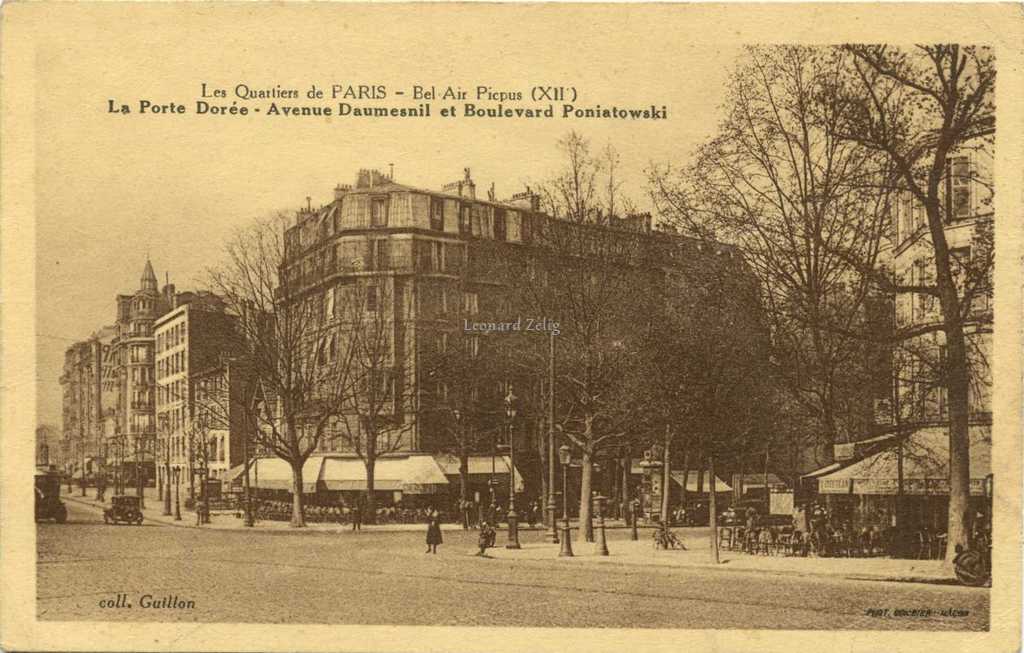 Guillon coll. - La Porte Dorée - Avenue Daumesnil et Bd Poniatowski
