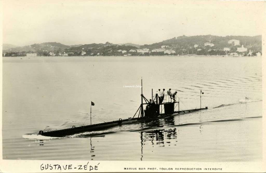 Sous-marin GUSTAVE ZÉDÉ 1893-1909