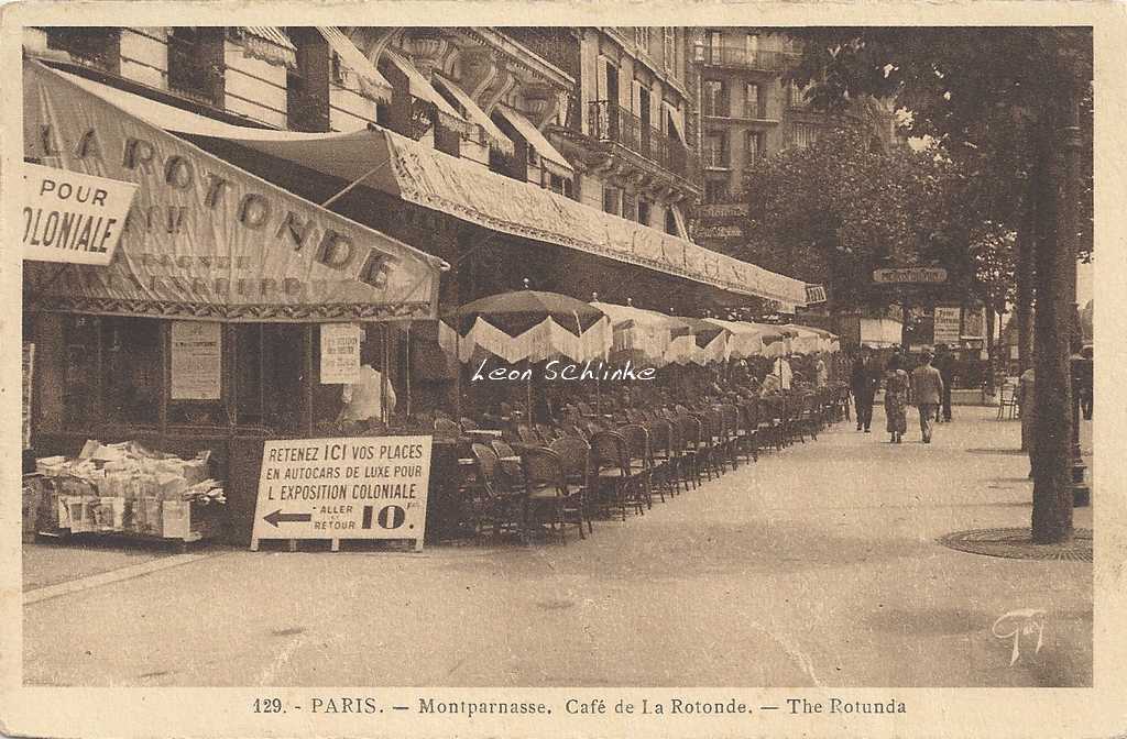Guy 129 - Montparnasse. Café de la Rotonde