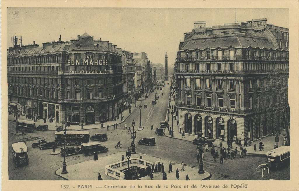 Guy 132 - PARIS - Carrefour de la Rue de la Paix et de l'Avenue de l'Opéra