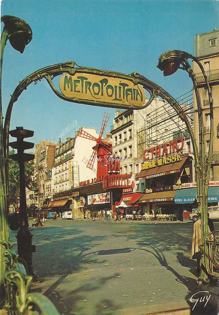Guy 2001 - Montmartre - Le Moulin Rouge, Place Blanche