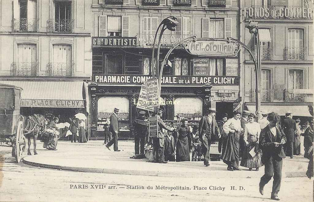 HD - Station du Métropolitain - Place Clichy