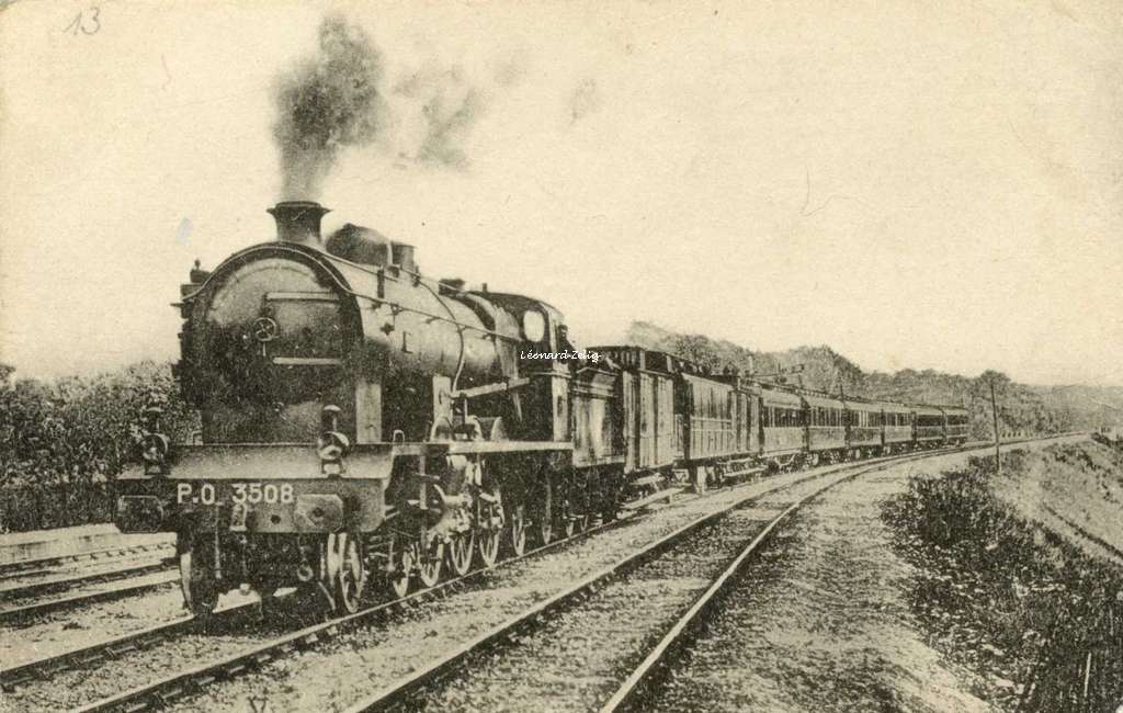 HMP - 13 - Réseau d'Orléans - Le rapide de Bordeaux vers 1913 (Pacific 3508)