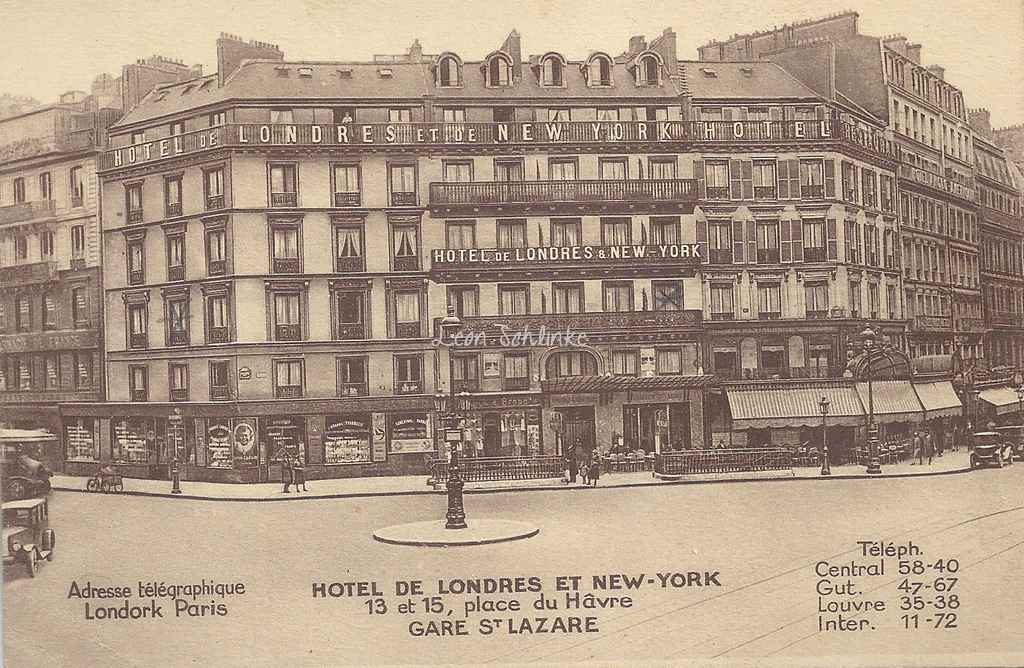 Hôtel de Londres et New-York - Gare St-Lazare