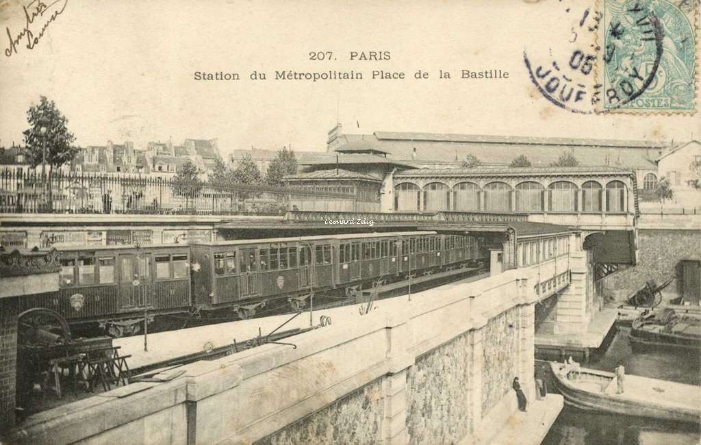 Inconnu 207 - PARIS - Station du Métropolitain Place de la Bastille