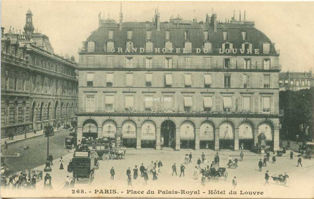 Inconnu 268 - PARIS - Place du Palais-Royal - Hôtel du Louvre