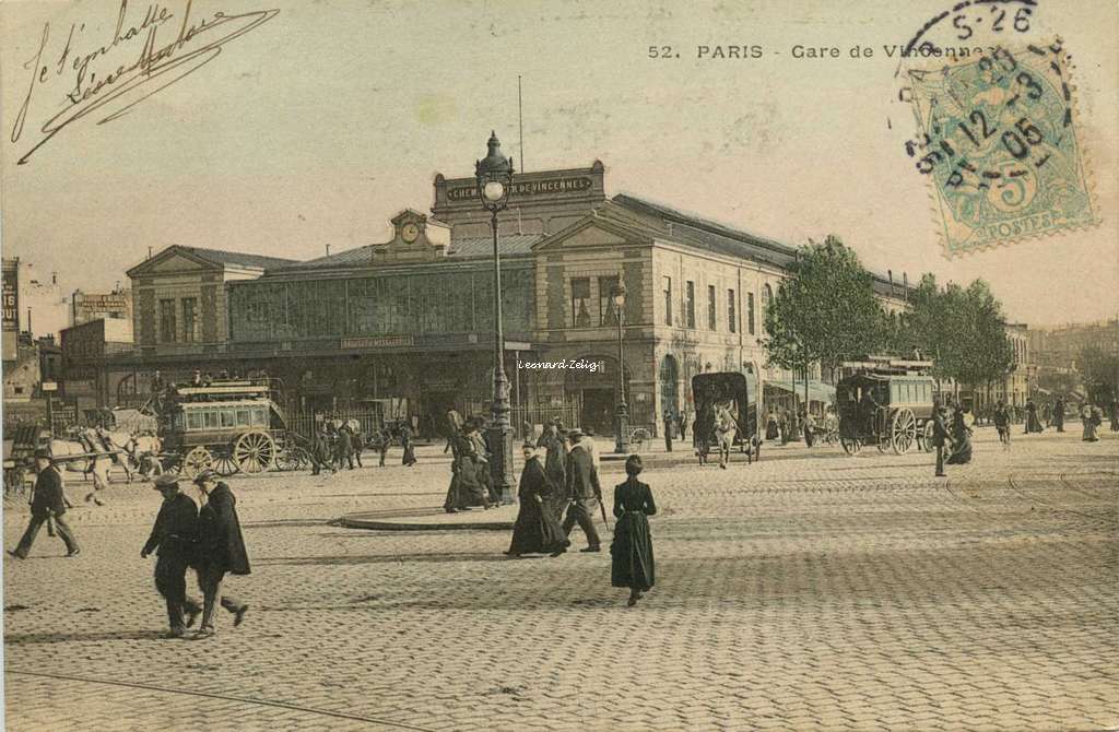 Inconnu 52 - PARIS - Gare de Vincennes