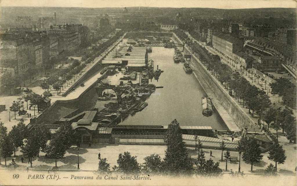 Inconnu 99 - Panorama du Canal Saint-Martin