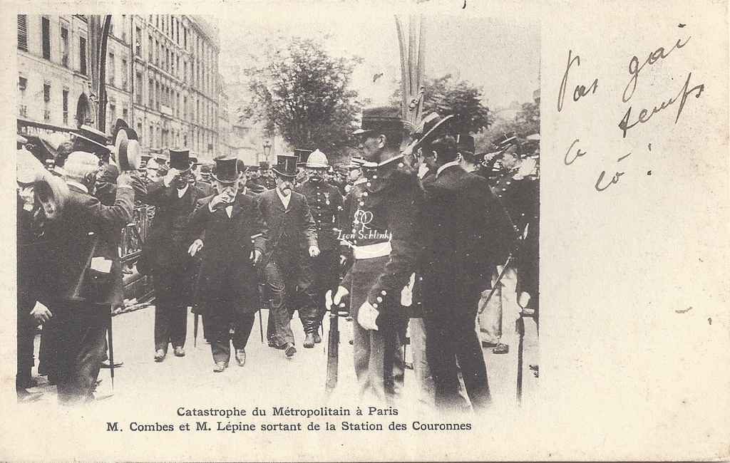 Inconnu - Catastrophe 1903 - Mr Combes et Mr Lépine