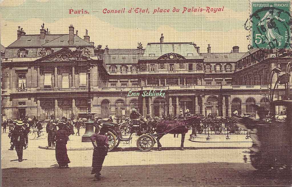 Inconnu - Conseil d'Etat, place du Palais Royal