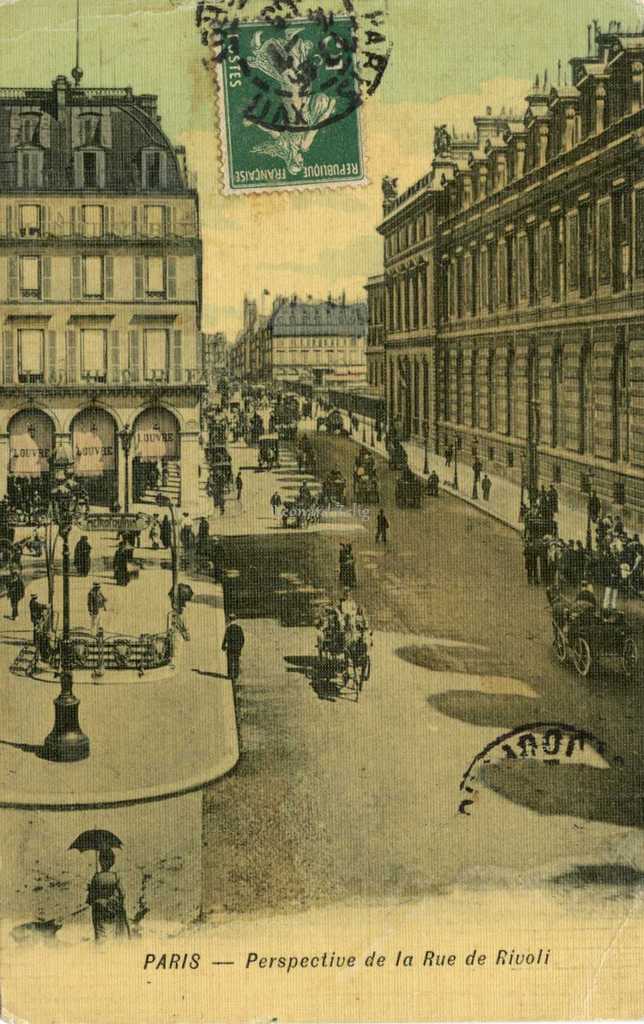 Inconnu - PARIS - Perspective de la Rue de Rivoli