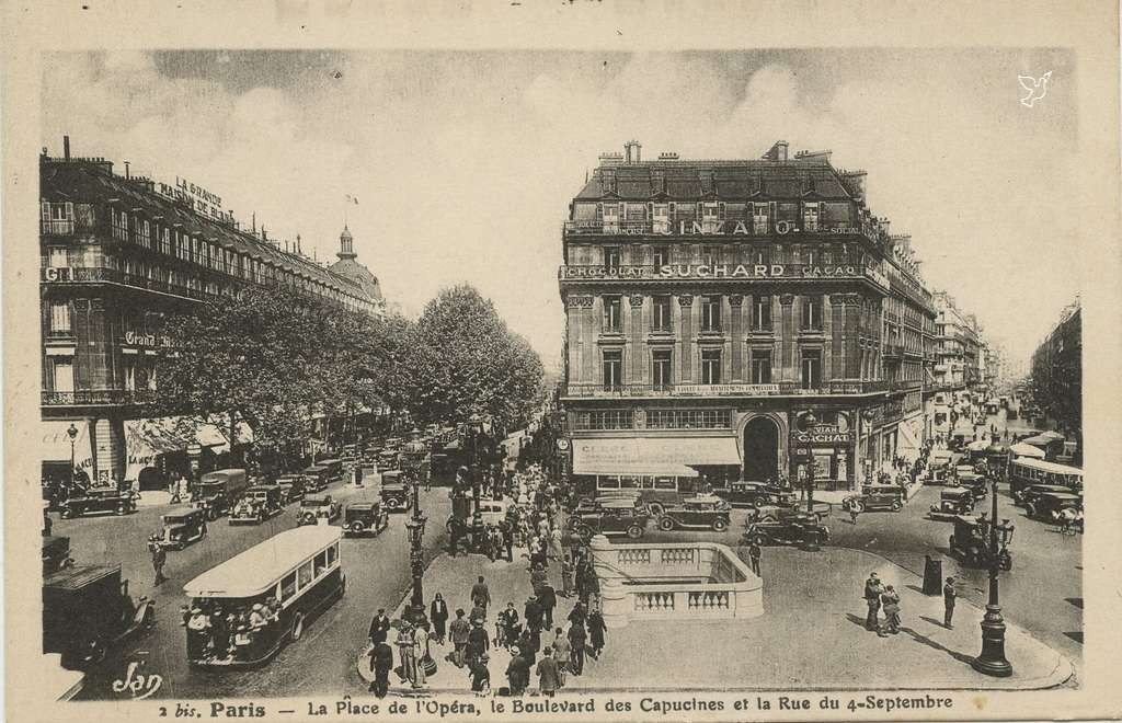 Jan 2 bis - Place de l'Opéra, Boulevard des Capucines et Rue du 4 Septembre