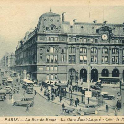 Jan 24 - La Rue et la Cour de Rome - La Gare Saint-Lazare