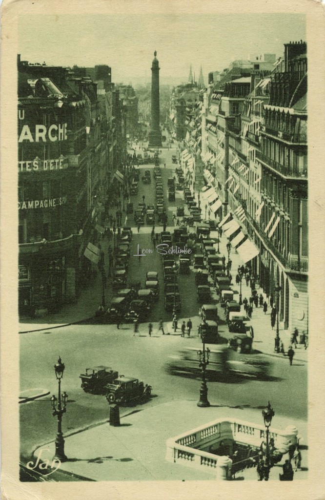 Jan 61 - La Place de l'Opéra, la Rue de la Paix et la Colonne Vend^pme