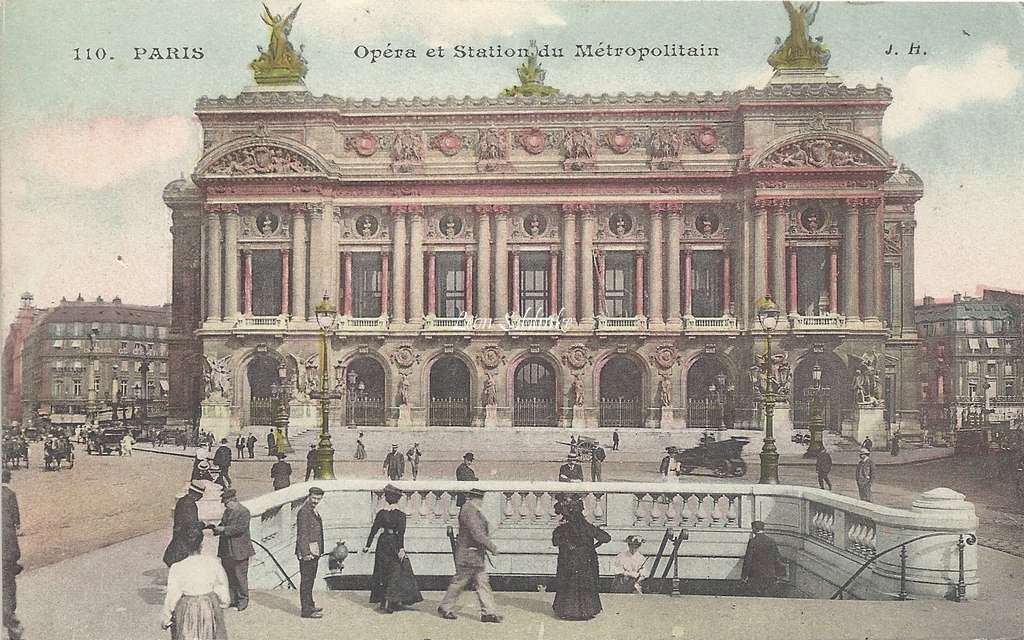 JH 110 - Paris Opera et Station du Metropolitain