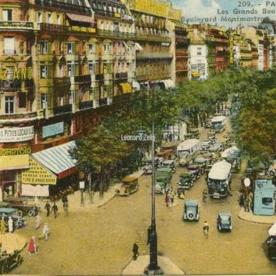 JH 209 - PARIS - Les Grands Boulevards - Boulevard Montmartre