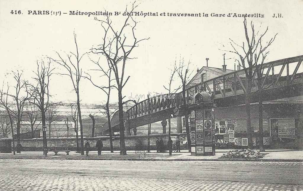 JH 416 - Métropolitain traversant la Gare d'Austerlitz
