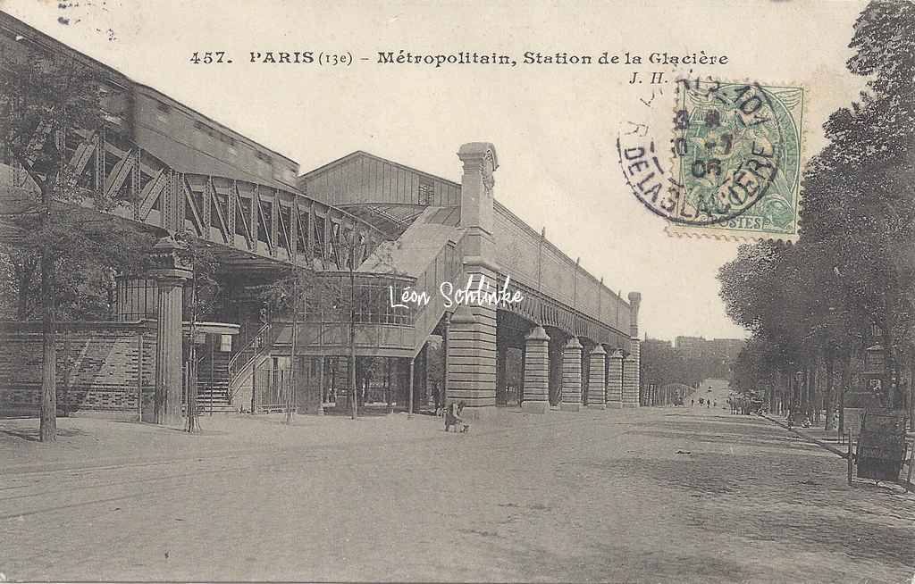 JH 457 - Métropolitain, Station de la Glacière