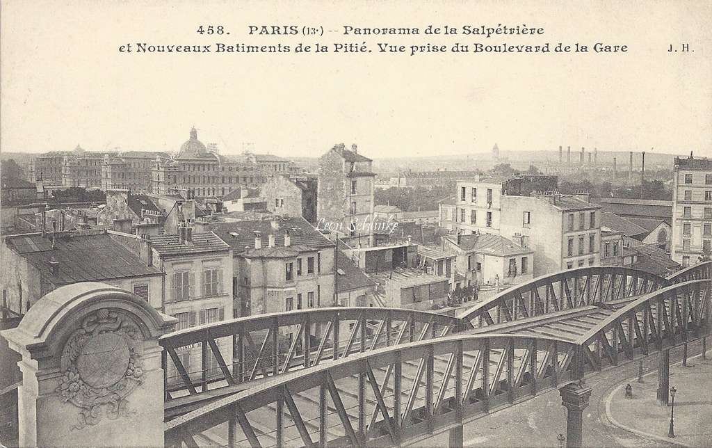 JH 458 - Panorama de la Salpétrière - Vue prise du Bd de la Gare