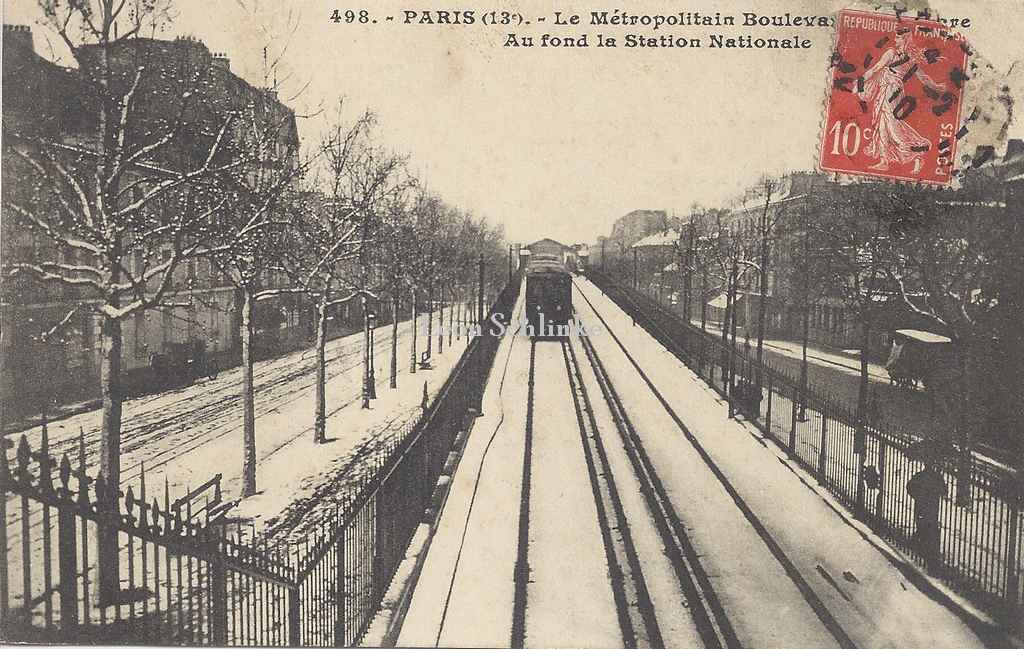 JH 498 - Boulevard de la Gare, au fond Station Nationale