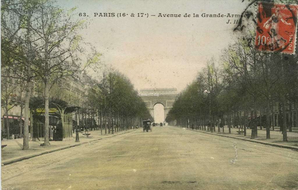 JH 63 - PARIS - Avenue de la Grande-Armée