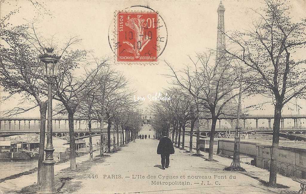 JLC 446 - L'Ile des Cygnes et nouveau Pont du Metropolitain