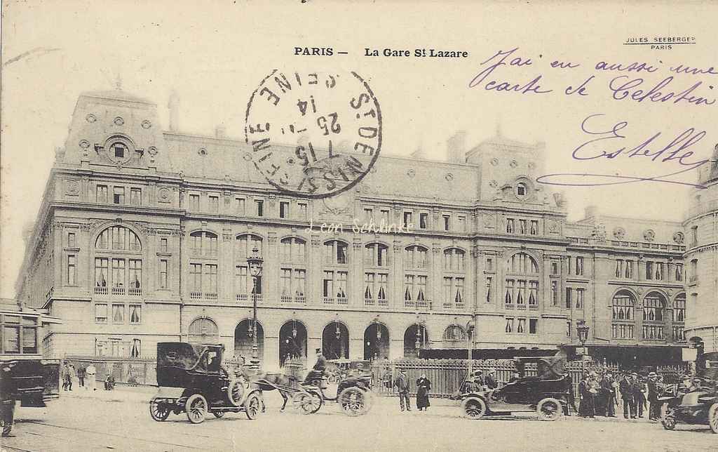 Jules Séeberger - La Gare St-Lazare (vue 2)