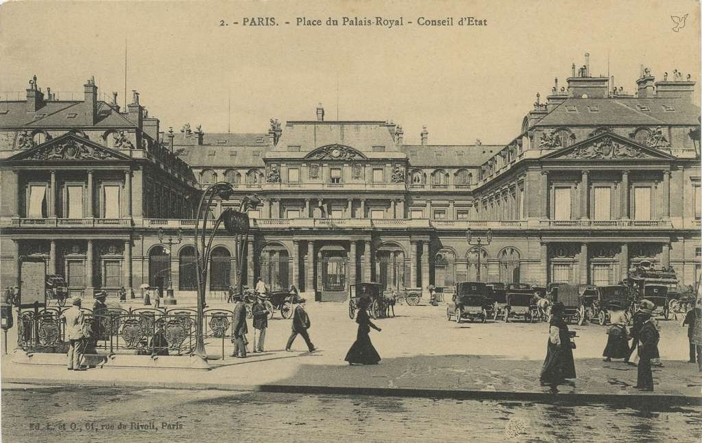 L. et O. 2 - PARIS - Place du Palais-Royal - Conseil d'Etet