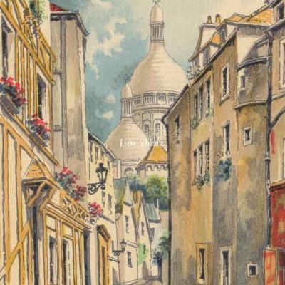 L - La Rue Saint-Rustique à Montmartre