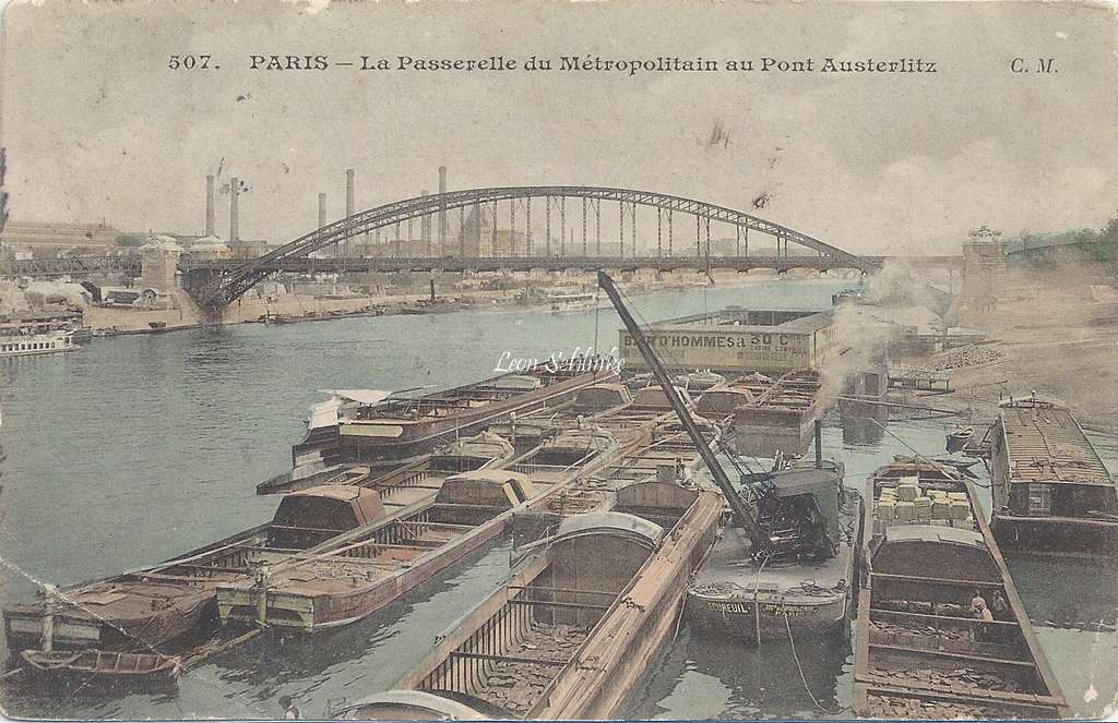 CM 507 - La Passerelle du Metropolitain au Pont d'Austerlitz