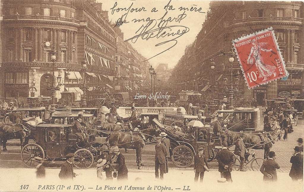 LL 147 (vue 1) - La Place et l Avenue de l Opéra (vue 1)
