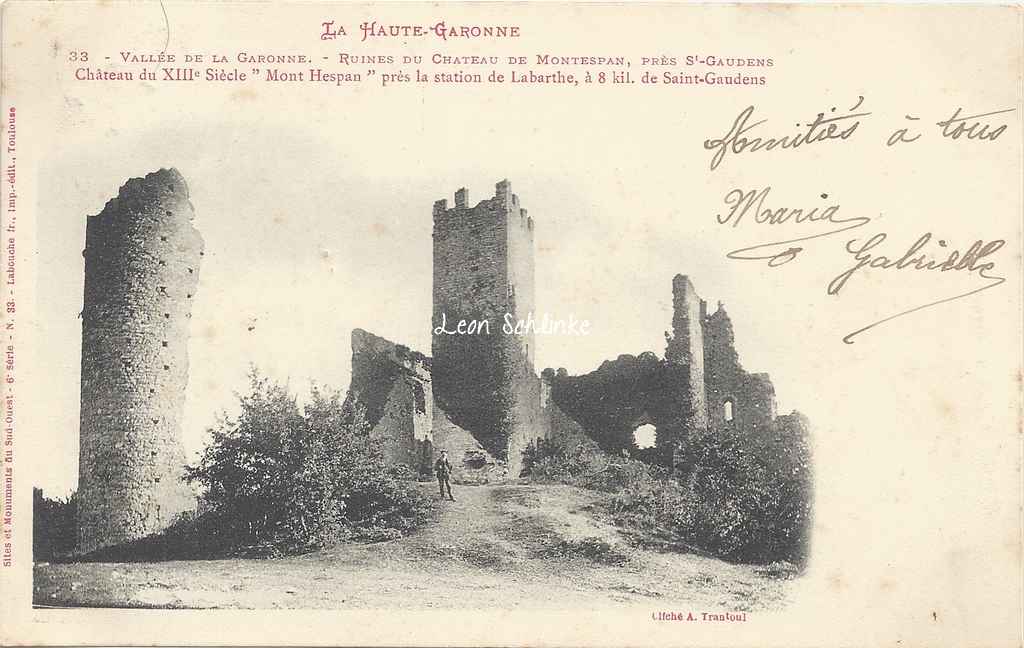 Labarthe-Inard - Ruines du Château de Montespan (Labouche 33)