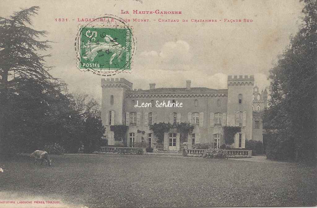 Lagardelle - Château de l'Etoile façade Sud (Labouche 1831)