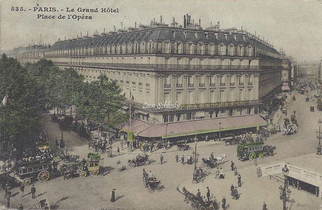 Inconnu 535 - Le Grand Hôtel, Place de l'Opéra