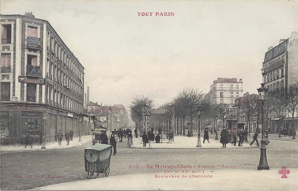 TOUT PARIS 608 - Le Metropolitain Staion Avron - Boulevard de Charonne