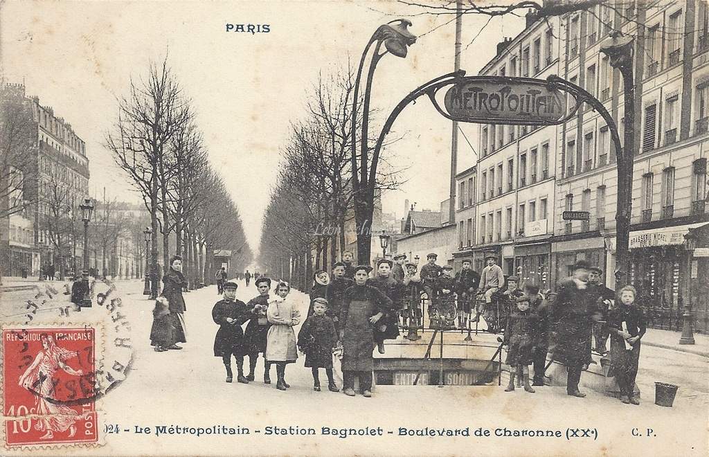 CP 1024 - Le Metropolitain - Station Bagnolet - Boulevard de Charonne