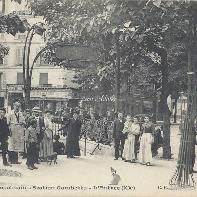CP 1103 - Le Metropolitain - Station Gambetta - L'Entrée
