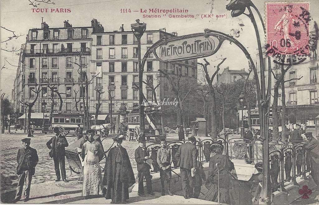 Tout Paris 1114 - Le Metropolitain, Station Gambetta