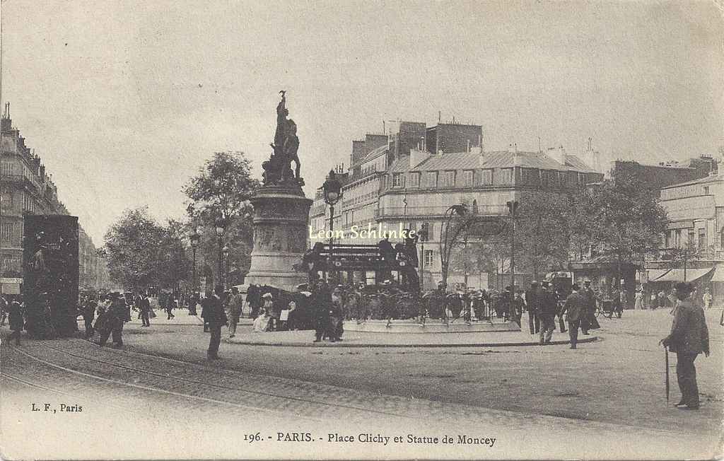 LF Paris 196 - Place Clichy et Statue de Moncey