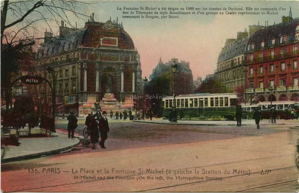 LIP 135 - La Place et la Fontaine de la Place Saint-Michel