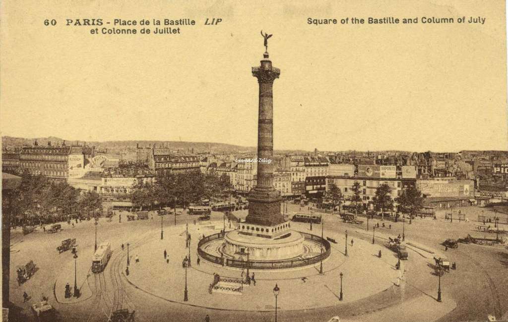 LIP 60 - PARIS - Place de la Bastille et Colonne de Juillet