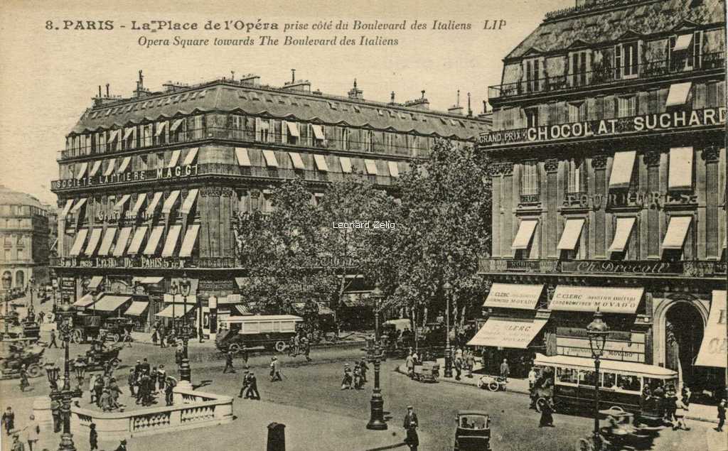 LIP 8 - La Place de l'Opéra prise du côté du Boulevard des Italiens