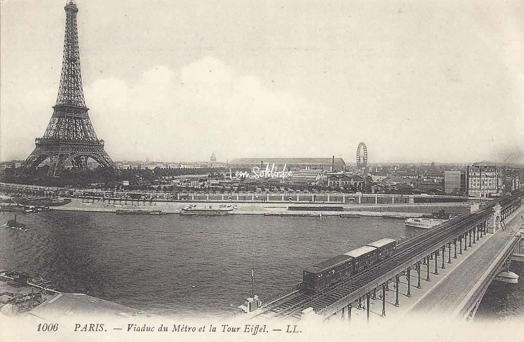 LL 1006 - Viaduc du Métro et la Tour Eiffel