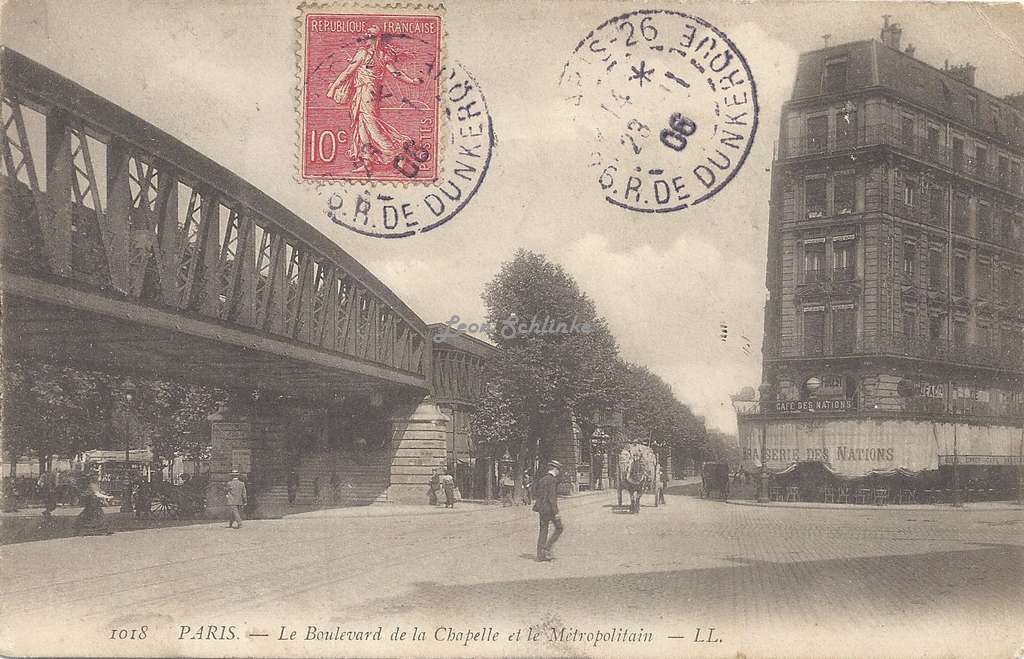 LL 1018 - Le Boulevard de la Chapelle et le Métropolitain