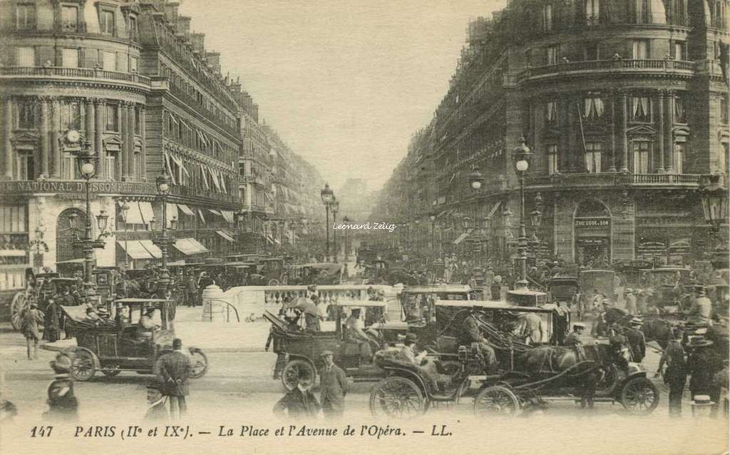 LL 147 (vue 2) - La Place et l'Avenue de l'Opéra