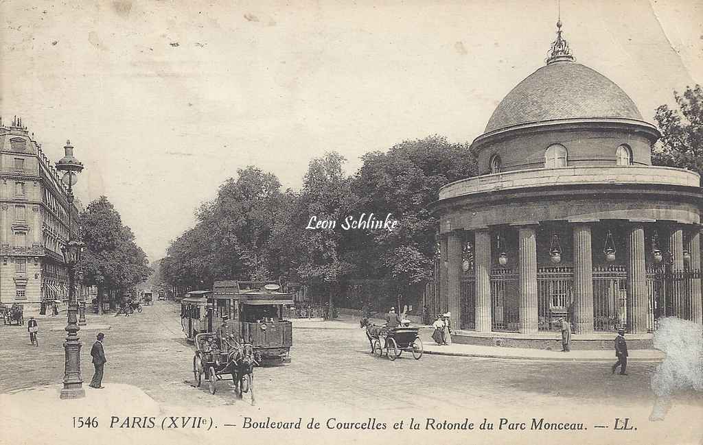 LL 1546 - Boulevard de Courcelles et la Rotonde du Parc Monceau